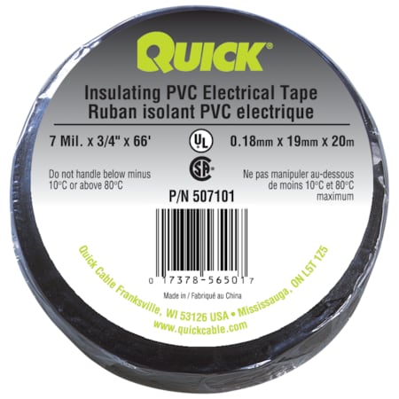 Quickcable Pac Insulating Tape, Black 507101-2010